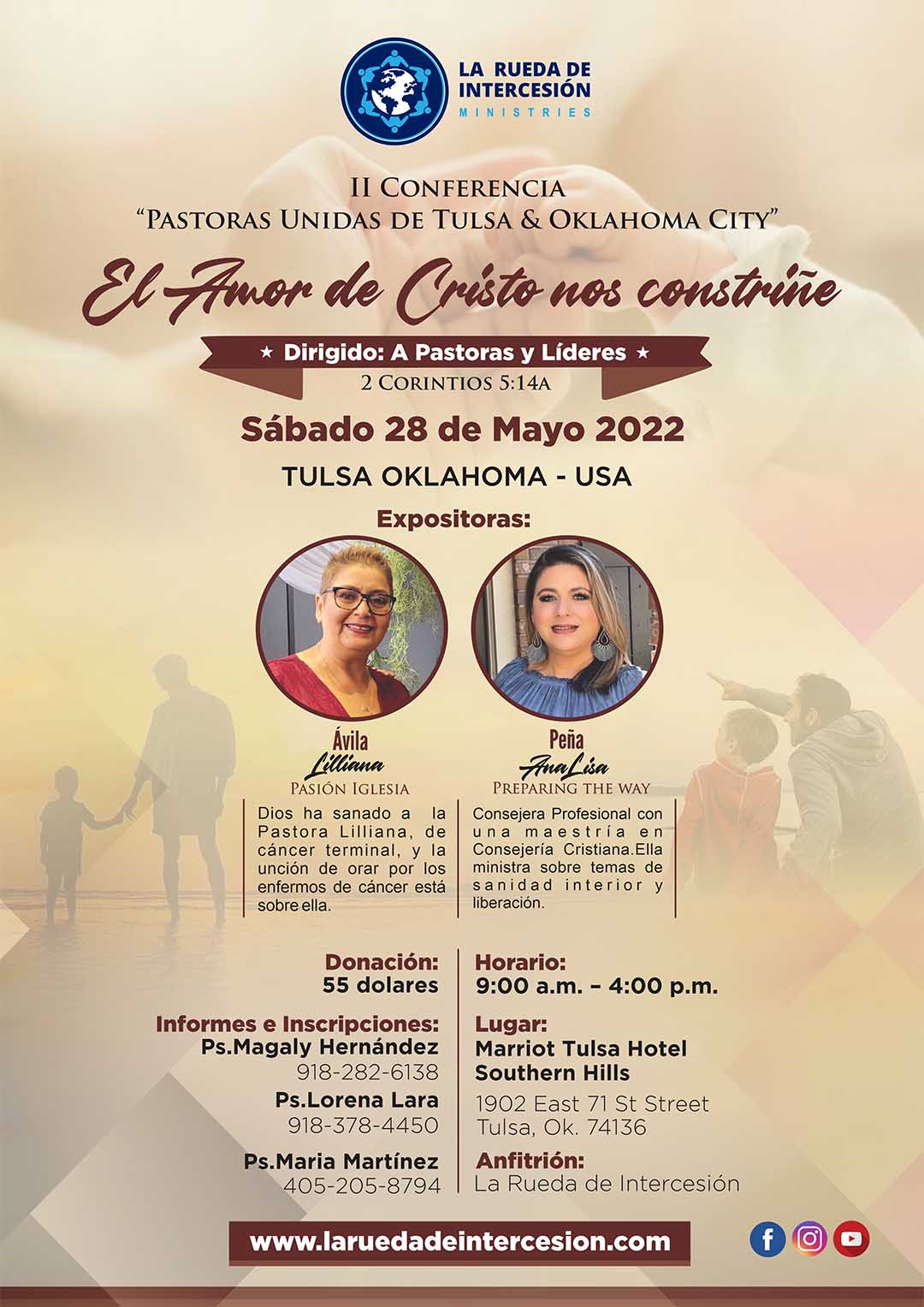Afiche Conferencia La Rueda de Intercesión Ministries